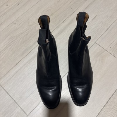 J.M WESTON BEAUBOURG Black Leather Chelsea Ankle Boots 41.5/42  8.5 E US