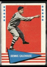 1961 Fleer Baseball Greats (F418-3) #107 Dennis Galehouse (low grade)