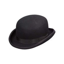 Classico Men's Wool Felt Bowler Hat, Black, Large