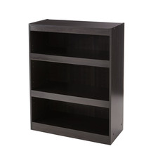 Mainstays 3-Shelf Framed Bookcase with Adjustable Shelves, Espresso