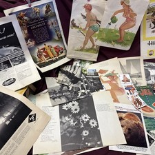 LG Vintage Ephemera Lot 135 PCs Summertime Fun With Hilde Junk Journal Collages