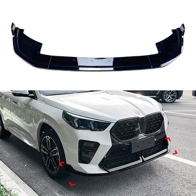Schwarz Frontstoßstange Spoiler Splitter Lippe Für BMW X2 U10 M Sport 2023-2025