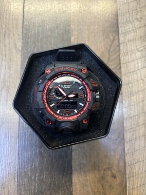 Casio G-Shock Mudmaster Analog-Digital Quartz Triple Sensor Chrono Black/Red