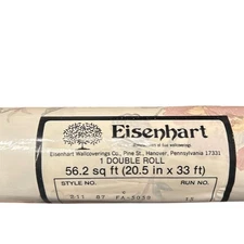 Eisenhart Wallpaper Double Roll Floral Pattern Pre-Pasted Strippable 56.2 sq ft