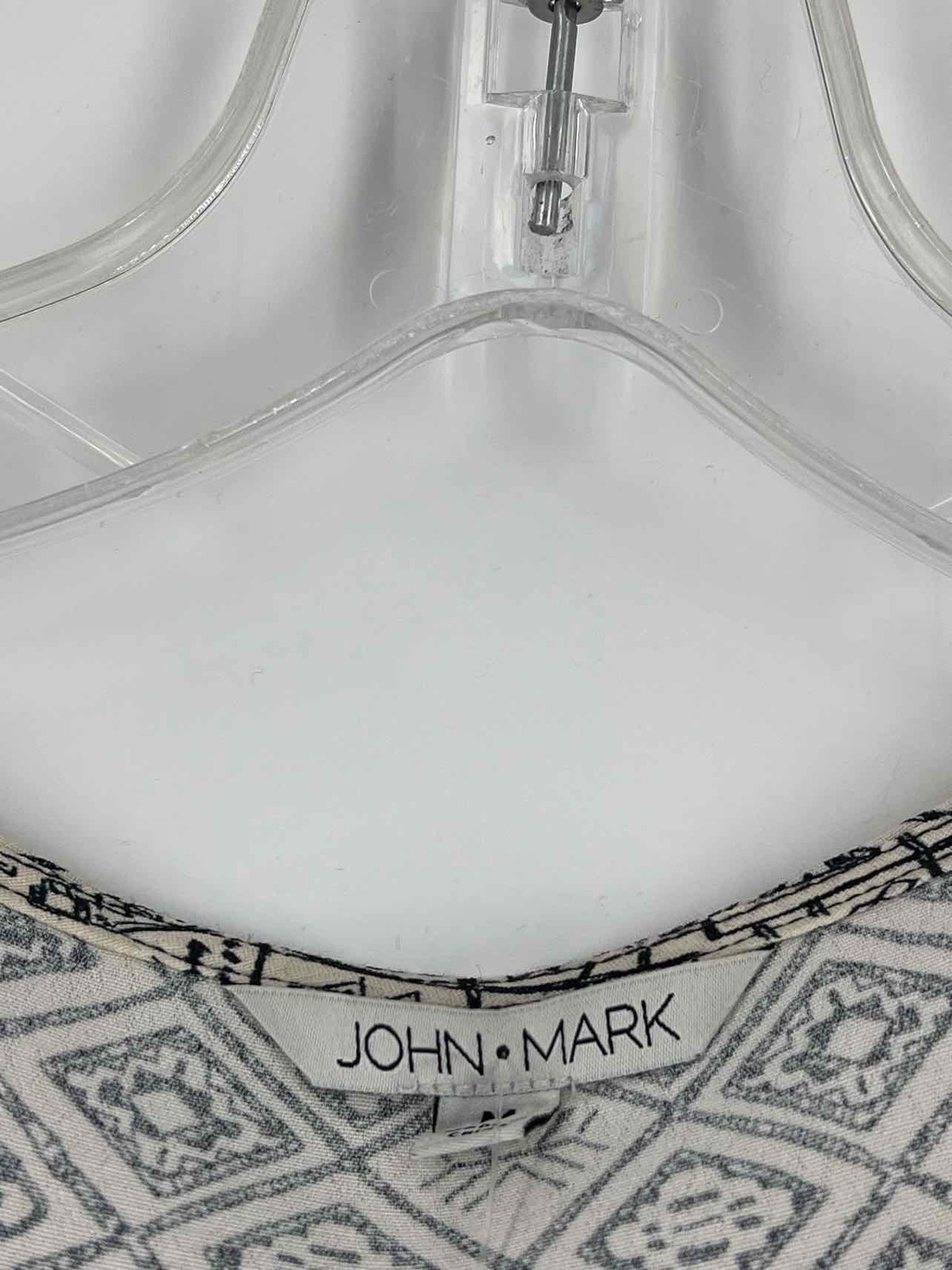 John Mark Size M Bone/Multi Embroidered Multi-Pri… - image 4