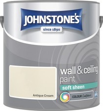 Image of Johnstones Wall Ceiling Soft Sheen Emulsion Paint 2.5 Litres - ALL COLOURS