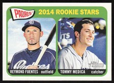 2014 Topps Heritage Padres Rookie Stars Tommy Medica Reymond Fuentes #189