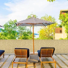 Natural 6FT X 16.4FT Reed Fencing Roll, Balcony Privacy Shade Reed Bamboo Fencin