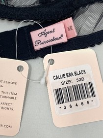 Agent Provocateur Callie Black Bra 32B NWT
