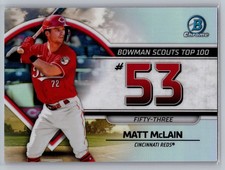 2023 Bowman #BTP-53 Matt McLain Bowman Scouts Top 100