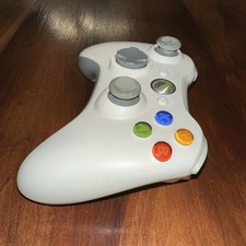 Microsoft Xbox 360 Wireless Controller OEM White/Grey WC01  Battery Pack EUC