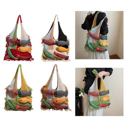 Damen Tragetasche Große Kapazität Tragbare Schultertasche für Reisen Strand Picknick