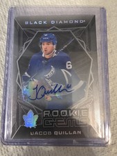 2025-26 UD Black Diamond #RGS-JQ Jacob Quillan RC Auto Rookie Gems /199 PLUS YGS