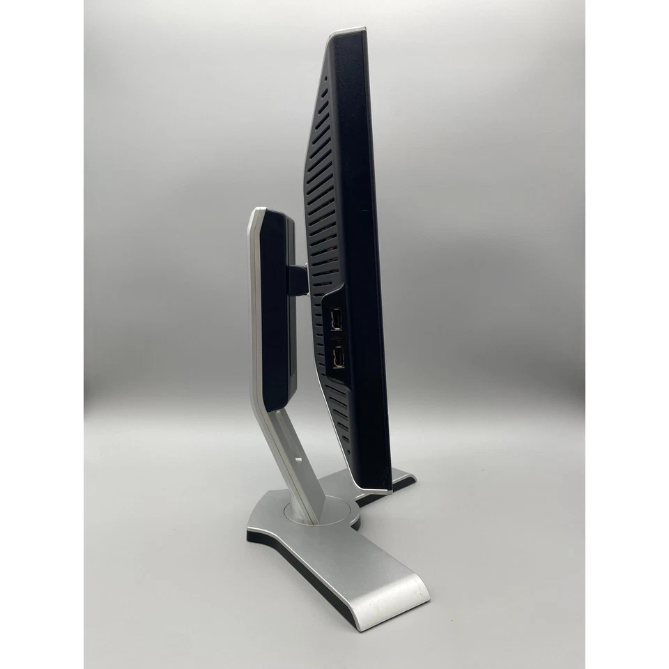 Dell UltraSharp 1708FPf 17" Swivel LCD Monitor DVI, VGA, 4 USB Port Silver Stand - Image 3 of 4