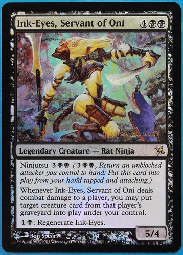Ink-Eyes, Servant of Oni (Prerelease) FOIL Betrayers of Kamigawa PLD (497862) - Picture 1 of 2