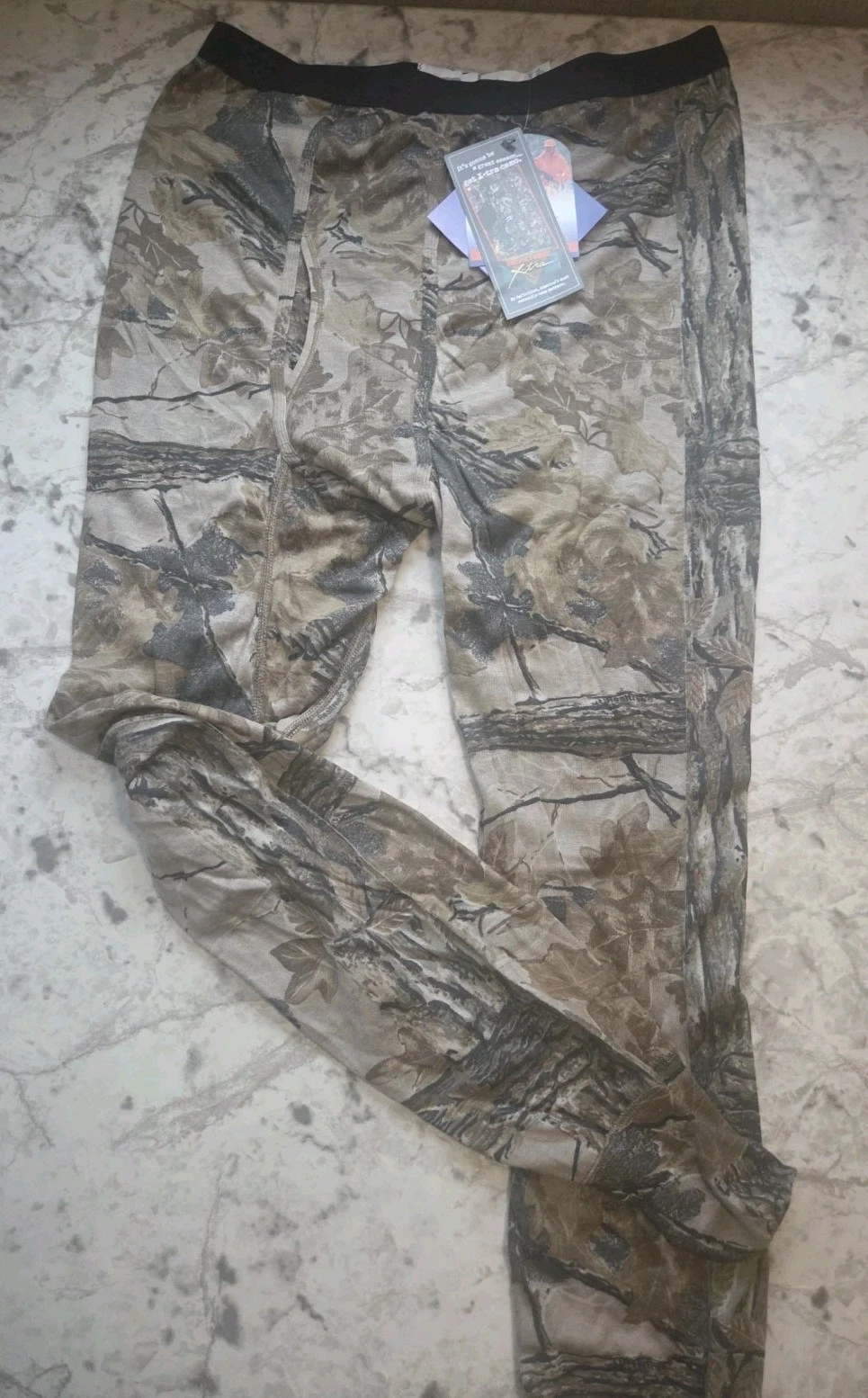 NWT Vintage Duofold Camo Long John Underwear Pants Men's Large Base Layer USA