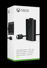 MICROSOFT Xbox Play & Charge Kit, Play & Charge Kit, Schwarz