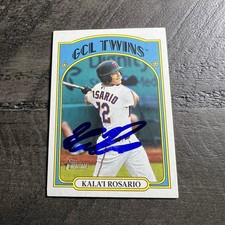 KALA’I ROSARIO SIGNED 2021 TOPPS HERITAGE MINORS RC GCL TWINS IN PERSON AUTO AU