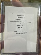 2025 Bowman Draft Baseball Auto & Gold Sadaharu Oh /50 Redeemed Redemption !!!