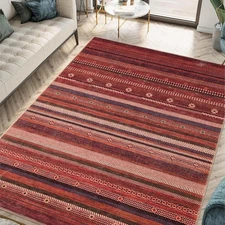 Keen Home Design 3x5 Rug - Machine 3' x 5' (Rectangular), Burgundy 