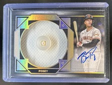 2022 Topps Five Star Buster Posey Auto Jumbo Prime Button #/5 Giants