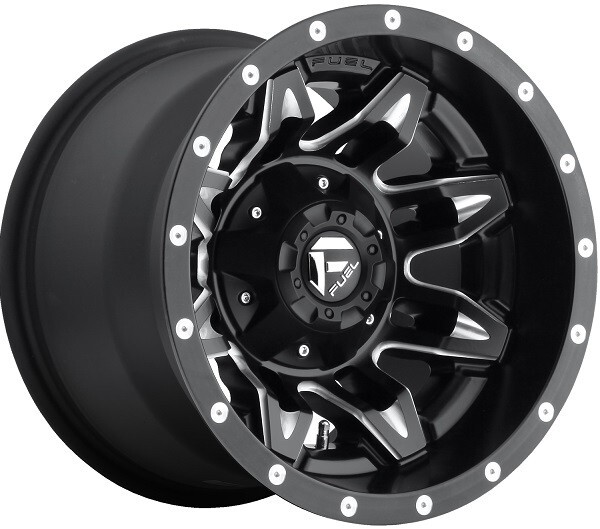 15X10 WHEELS RIMS FUEL LETHAL D567 WIDE K5 JIMMY BLAZER BLACK