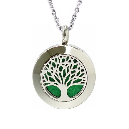 Collar Colgante Aroma Acero Inoxidable 20mm Perfume Aceite Esencial Difusor - Imagen 90 de 93