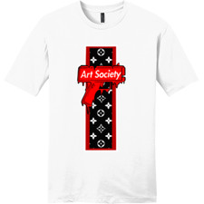 NEW Art Society SUPER DRIP Tee Shirt WHITE SMALL-4XLARGE MADE IN USA