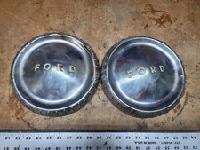 2 1960 1961 1962 1963 Ford Falcon Ranchero Econoline Van Dog Dish Hubcap Oem 2 1960 1961 1962 1963 Ford Falcon Ranchero Econoline Van Dog Dish Hubcap Oem