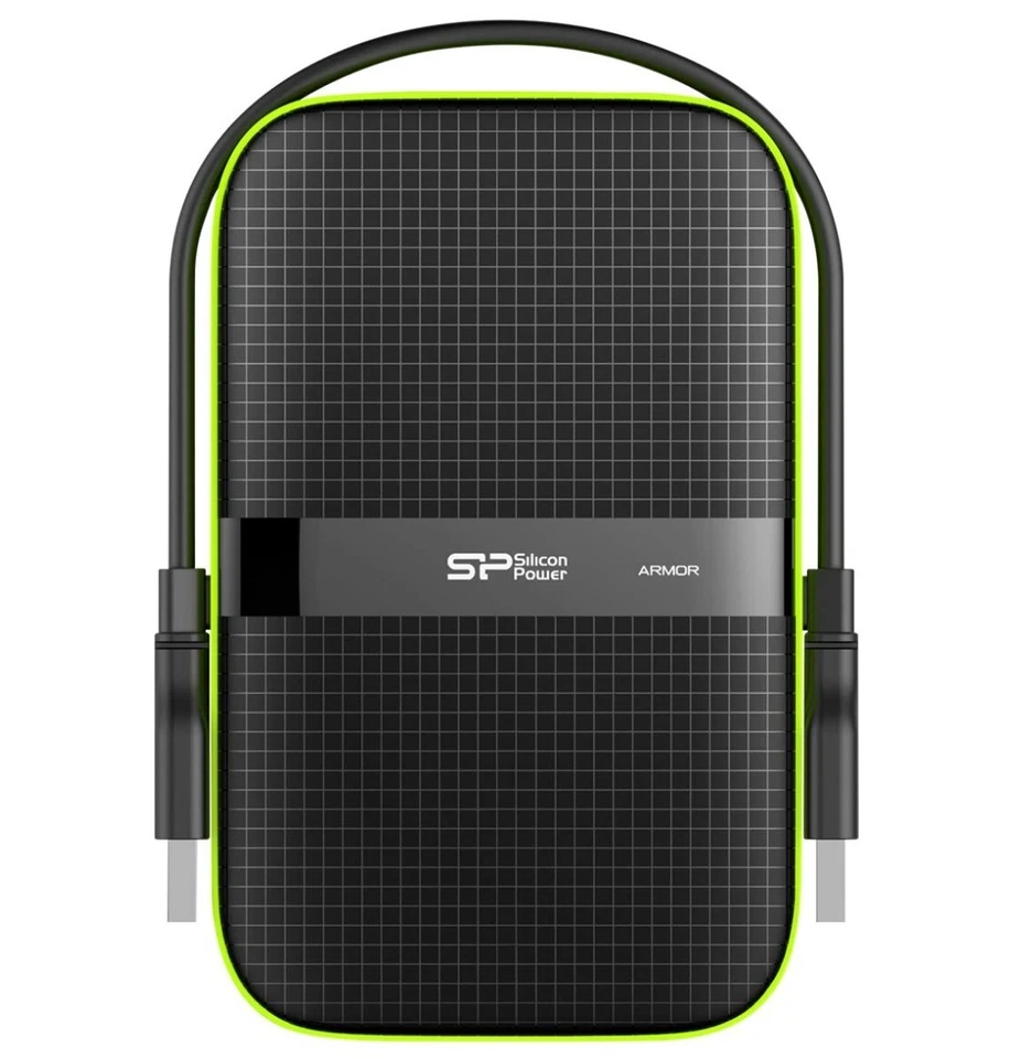 SP Silicon Power 2TB Rugged Portable Externe Festplatte Armor A60 Shockproof