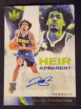 2023-24 Panini Court Kings Heir Apparent /125 Julian Strawther Rookie Auto RC