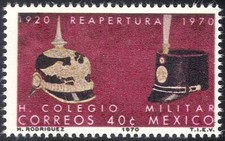 Mexico 1970 Military College/Uniforms/Helmet/Kepi 1v (n42912)