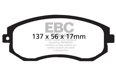 200 2012 EBC YellowStuff Rear Brake Pads for Toyota GT86 2.0 DP41758R UK Spec