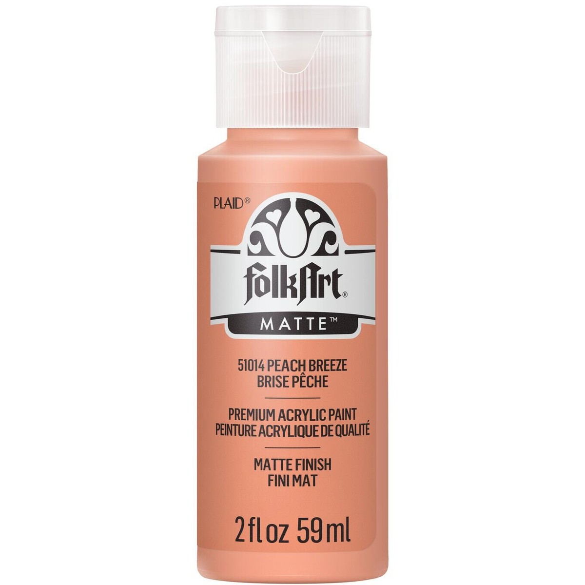 FolkArt Acrylic Paint 2oz-Peach Breeze
