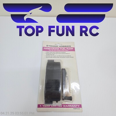 Tower Hobbies TOWP1210 Hand-Crank Fuel Pump For Glow Fuel Engines