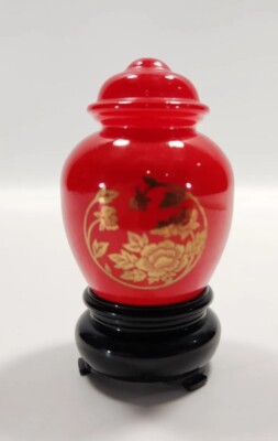 Vintage 1970s Avon ORIENTAL PEONY VASE ''Ginger Jar'' 1.5 oz Sweet Honesty Cologne