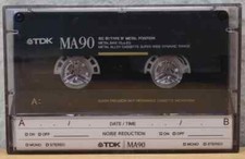 TDK MA 90 Kassette Type IV Metal Position / IEC IV vintage, 1 x bespielt, TOP