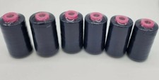 6 Big Spools NAVYBLUE Serger Sewing Machine Thread 6000 YDS Cone Quality T27 S/2