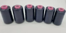 6 Big Spools NAVYBLUE Serger Sewing Machine Thread 6000 YDS Cone Quality T27 S/2