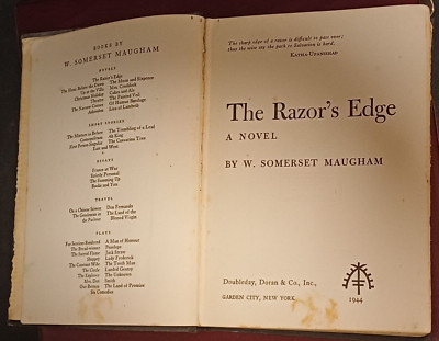 The Razor's Edge The Razor's Edge Somerset Maugham Hardcover Doubleday First Edition ...