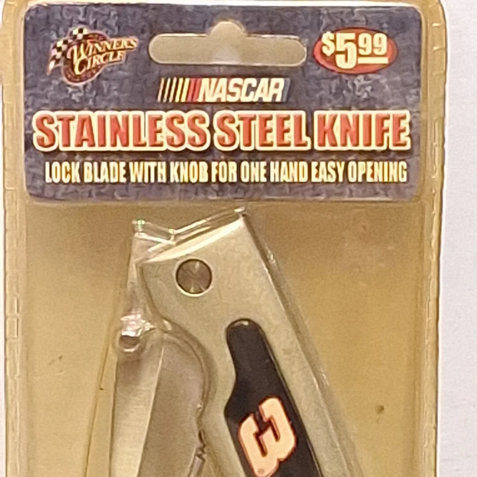 Faca de bolso dobrável Dale Earnhardt Sr #3 NASCAR lâmina de aço inoxidável. - Imagem 3 de 4