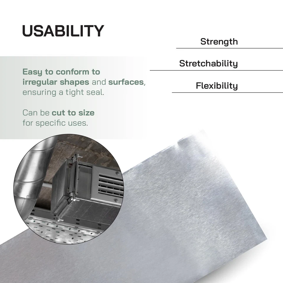 Thicker Aluminum Tape 2inch x 30 feet Silver Tape Insulation Ductwork - Image 2 of 4