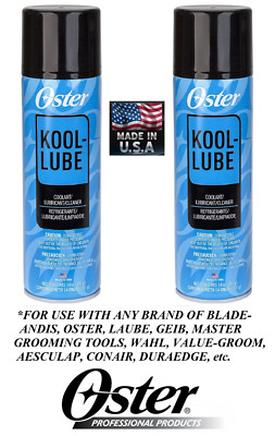 2-Oster A5 KOOL LUBE 3 SPRAY COOLANT Clean LUBES*MAKES CLIPPER BLADE LAST LONGER