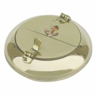 Ascher Doppelklappaschenbeche Maritim Messing Ø: 8,5 Cm