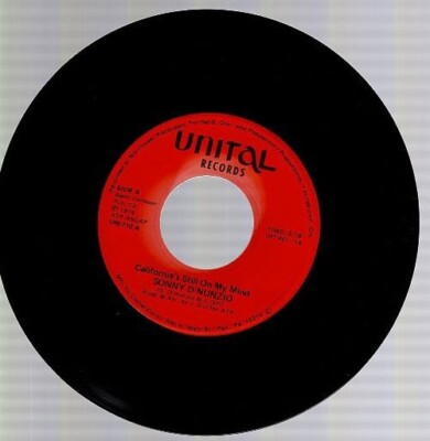 Sonny D'Nunzio - Californias Still On My Mind / Thats How Much I Love My Baby 45