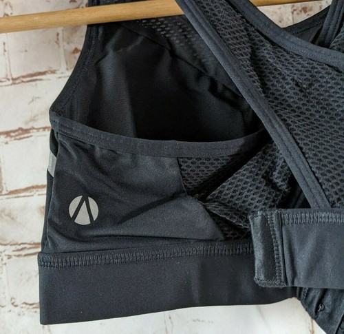 M&S Collection High Impact Reflective Non Wired Padded Sports Bra Black Size 32B - Picture 4 of 7