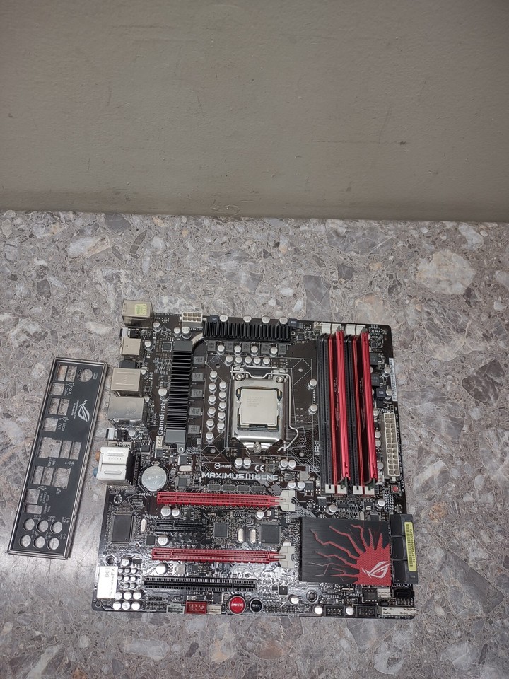 ASUS Maximus III GENE LGA1156 MOTHERBOARD COMBO INTEL i7 870, 16GB, I/O ...