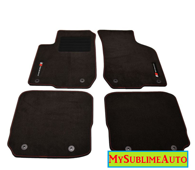 Tapis de sol Audi A3 8L 600g/m² avec logo Performance brodé et dos antidérapant
