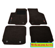 Set 4 Tapis Sol Audi A3 8L De 1996 à 2003 Logo Velours Performance Noir 600g/m²