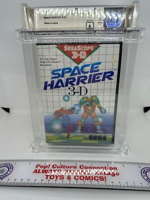 1988 Sega Master System Space Harrier 3-D Brand New Sealed WATA Graded 8.5